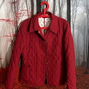 D&B Women's Quilted Red Jacket